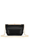 Stylish Clutch with Metal Accessories - 3