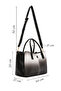 Black Long Strap Women's Shoulder Bag - 24SBD252126 - 2