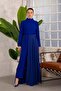 Cobalt Blue Chiffon Detailed Jumpsuit 32-6049 - 2