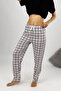 Women's Pajama Bottoms Red Stripe White Square with Ribbon - 5