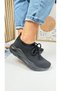 Daily Black Women's Knitwear Sneaker Lace up Socks Bracelet Detailed Sports Shoes 017 - 4