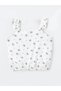 Girl's Square Neck Floral Crop Blouse - LCW Kids - 3