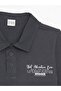 Boy - Polo Collar Printed Short Sleeve T-Shirt - 3
