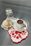 زهرة نمط ثقب العمل كوكتيل منديل واحد - 2