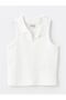 LCW Kids Girl's Polo Neck Crop Tank Top