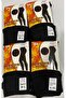 Women's Black High Waisted Ribbed Thermal Leggings 4 Pack