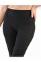 Women's Black High Waisted Ribbed Thermal Leggings 4 Pack - 5