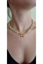 Natural Stone Citrine (Yellow Glass Butterfly Necklace) - 2