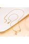 Steel Necklace with Heart and Pin and Embellished - 8