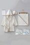 Amore Bear Head Gaye Baby Towel Bathrobe Set Organic - Baby Birth Gift