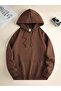 Unisex Escaping Reality Printed Oversized Winter 3-Thread 100% Cotton Hooded Sweatshirt Hoodie - 2