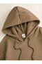 Unisex New York Printed Oversize Winter 3 Thread 100% Cotton Hooded Sweatshirt Hoodie - 3