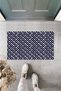 1 Black Door Mat Tiny Square Pattern Ps888