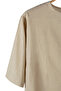 Linen Men's T-shirt - Cream Color, Poor Sleeve - 4