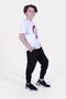Z Signature-Text Printed Short-Sleeved Unisex Top and Bottom Set - 5