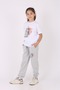 Cute Cat T-Shirt & Track Pants Girl Set