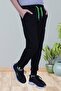 Text Printed Boys' Sweatpants with Pocket Detail - 4
