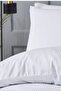 Double Striped Satin Hotel Duvet Cover Set Duvet Cover + 2 Pillowcases (No Sheets) With Bag - 2