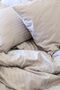 5 Star Luxury Hotel Type King Size Striped Satin Duvet Cover Set 180x200 Size. Fitted Sheet Gray - 2