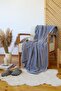 Double Sided Wellsoft TV Blanket 100x170cm Sofa Throw, Soft Fuzzy Plush Fleece Gray