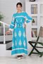 Girl's 100% Cotton Long Hijab Dress - 2