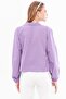 Women's Purple Collared Double-Breasted Blouse Arm-22Y024025 - 4