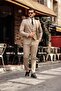 Men's Slim Fit Vest Suit - 3