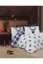 Single Easy-Iron Duvet Cover Set Deer Navy Blue - 3