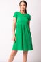 Women's Green Backless, Elastic Detailed, Short Sleeve Dress Arm-23y001001 - 3