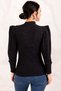 Women's Black Watermelon Sleeve Knitwear Sweater ARM-20K001103 - 4