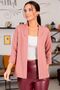 Women's Dusty Rose Double Sleeve Blazer Jacket ARM-22K001006 - 2