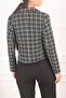 Women's Mint Double Breasted Collar Tweed Crop Jacket ARM-24K001014 - 4