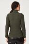 Women's Khaki Neck Sleeve Lace Detailed Knitwear Sweater ARM-21K001056 - 4