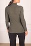Women's Khaki Neck Corded Knitwear Sweater ARM-24K130002 - 4