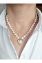 Heart Design Pearl Necklace - 3