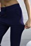 Haute 1059 Navy Blue High Waist Ultra Flexible Seasonal Basic Sweatpants - 6