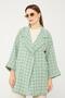 Benetton Double Sleeve Plaid Pattern Jacket