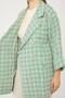 Benetton Double Sleeve Plaid Pattern Jacket - 7