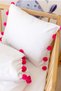 Soft Baby Cotton Baby Duvet Cover Set with Fuchsia Pompom - 3