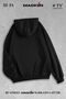 Unisex Women's Men's Hooded M Power Logo Printed Zippered Sweatshirt Fleece Jacket - 2