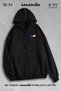 Unisex Women's Men's Hooded M Power Logo Printed Zippered Sweatshirt Fleece Jacket