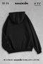 Unisex Women Men Hooded Spirit Spider Printed Zipper Sweatshirt Fleece Jacket - 2