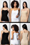 Pack of 6 Women's Ribbed Strap Tank Tops (1312)