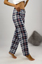 Women's Pajama Bottoms Brown Square with Ribbon - 6