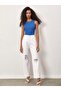 Women's Ribbed Halter Neck Knitted Tank Top T-Shirt - 3