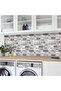 Tile Textured Tiles Wallpaper Removable Waterproof Home and Room Decoration Paper 4Pcs 30X30 - 3
