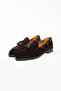 Men's Genuine Suede Leather Neolite Sole Tasseled Classic Loafer Shoes - 5