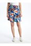 LCWAIKIKI Classic Patterned Women's Shorts - Elastic Waist - 4