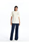 LCW Modest Crew Neck Printed Short-Sleeve Women's T-Shirt - 3