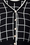 Black Plaid/Checkered Set Product Knitwear Cardigan Twoaw25Hi00299 - 3